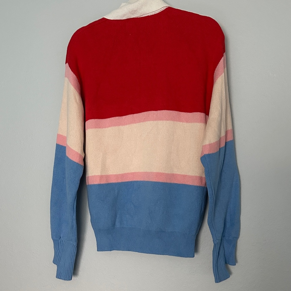 BDG Rena Colorblock Collared Rugby Polo Sweater sz S - Picture 4 of 5